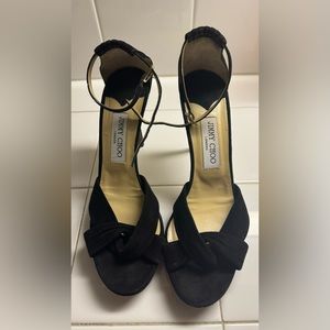 Jimmy Choo black high heel 7.5/39 1/2
